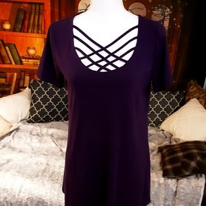 Deep purple tunic